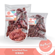 Asam Boi Manis Merah Potong / Dried Red Sweet Sour Plum / 玫瑰梅条 - 350g / 500g by Hepi Treat