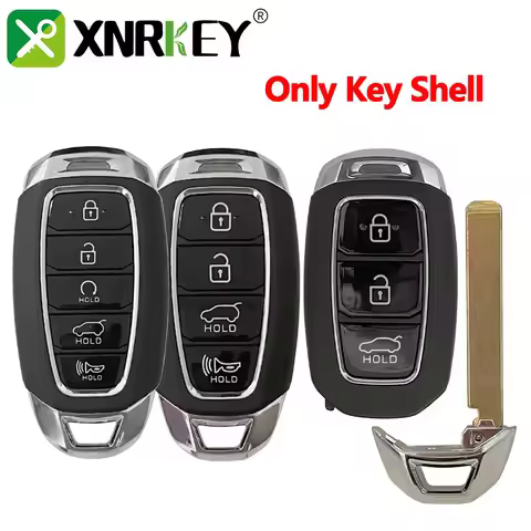 XRNKEY3/4 Buttons Smart Remote Key Shell For Hyundai i30 Ix35 Encino Azera Solaris Kona Encino Solar
