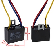 Floor Shaking Head Electric Fan Ceiling Fan Lamp Speed Regulating Starter Capacitor CBB61 1.2 UF+0.4