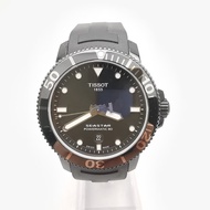 Tissot Sports Starfish Diving SeriesT120.407.37.051.00Men's Mechanical Watch Wisco Black Plate Rubber Watch Strap