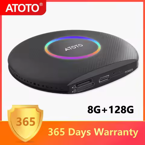 ATOTO Wireless Apple Carplay Adapter Car Android System AI Box Ring Kit Smart Android Auto USB Bluet