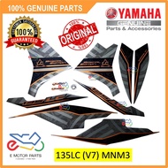 135LC V7 GRAPHIC SET STICKER 135LC(V7) STRIPE MNM3 MAT GREY METALLIC GRAPHIC [100% ORIGINAL YAMAHA] 