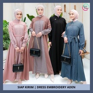 Gamis Cantik Siren Dress Embroidery Paulista By Aden Hijab