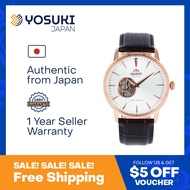 ORIENT Automatic FAG02002W Open heart Classic White Pink Gold Brown Leather  Wrist Watch For Men from YOSUKI JAPAN / FAG02002W (  FAG02002W  FAG FAG020 FAG0200   )