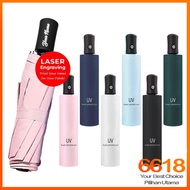 Automatik Payung Lipat Anti UV Lipat Tiga Payung Pembuka dan Penutup Automatik Sesuai Untuk Luar Per