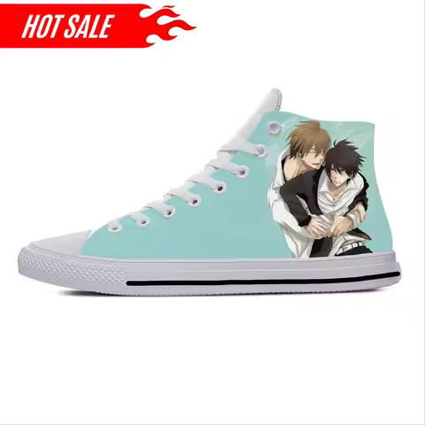 Anime Dakaretai Otoko 1-i Ni Odosarete Imasu Cool Casual Shoes High Top Lightweight Board Shoes Brea