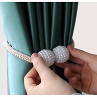 ACCESSORIES Curtain Tie Rope Small Pearl Clip Model / Curtain Tie Fastener Hook Clip for Home Bedroo