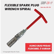 Grip-On T-Socket Spark Plug Wrench (Spiral) 16 Mm Flexible T Socket Spark Plug Wrench With 16mm Spri