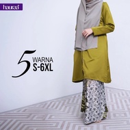 Kurung HASHAA - Baju Kurung Kebarung Style - Kurung Muslimah - Ada Poket Boleh Nursing - Haura
