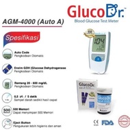 alat tes gula darah / alat dan strip gula darah Gluco Dr