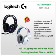 Logitech G733 Lightspeed Wireless RGB Gaming Headset Black / White