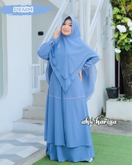 NADIFAH AZEERA SET SYAR'I GAMIS SET HIJAB CERUTY BAYDOLL BY KARISSA LEBEL GAMIS PESTA MODERN GAMIS S