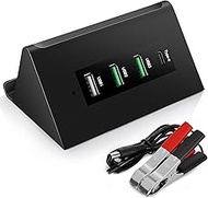 DC 12V 24V to 5V USB Step Down Converter 68W 12v to USB Multi Port Power Adapter Charger for iPhone 