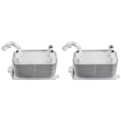 2X New Transmission Oil Cooler For Volvo S60 S80 V70 XC60 XC70 2008-2013 30792231 1446535 30645800 6