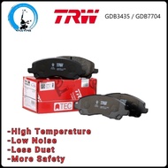 TRW - Mitsubishi Triton Pajero Sport Nissan NV200 Front Brake Pad ( GDB3435 / GDB7704 ) Disc Pad