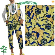 CRBWDK 1 Yard Wax Print Fabric, Cotton Gold Foil Shimmer African Fabric, DIY Ankara Patchwork Textil
