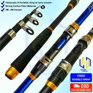 Joran Pancing Portable Carbon Fiber Telescopic 2 Meter - 3Meter/ Joran Pancing Murah Kuat Teleskopik