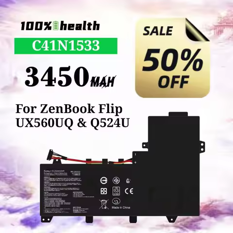 C41N1533 3450mAh Laptop Battery for ASUS ZenBook Flip/UX560UQ/Q524U Lithium Rechargeable Battery