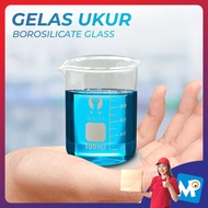 One Two Cups Borosilicate Glass Chemical Lab Measuring Cup - GG-17