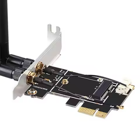 Wireless Card PCIE-1X to NGFF-E key PCIE Laptop PC WIFI WLAN Card Adapter