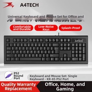 A4TECH | USB Wired Keyboard and Mouse Set For Office Home Gaming