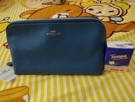 Coach 藍色化妝包