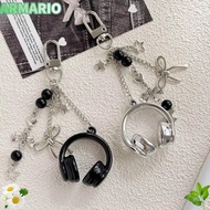 IARMARIOQR Headphone Charms, Bag Decoration Hanging Music Headphone Bag Charms, Y2K Backpack Pendant