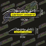 STICKER AKANA CARBON WIZARD