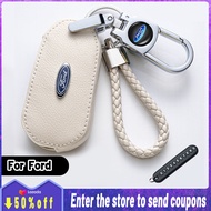 High quality Ford Key Cover Car Key Chain Leather waterproof car accessories For territory Everest Ranger Fiesta Escape Explorer Expedition Focus Escort Ecosport Mustang E150 Lynx Expedition EL Explorer Sport Raptor F150 Explorer Sport Trac F250 Express G