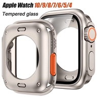 Change To Ultra 360 Full Protector Case for iWatch 46mm 45mm 44mm 41mm 42mm Tempered Glass Screen Pr