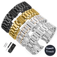 Solid cast stainless steel watch strap with straight curved head Metal watch strap 22mm 20mm 18mm 24