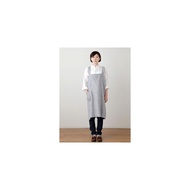 Fog Linen Work Linen Square Cross Apron Gray White Stripe [LKA213-GYWS]【sf】