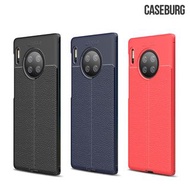 HUAWEI Mate 30 Pro CASEBURG Urban Shield 商務斯文 耐磨皮紋 保護套 手機軟殼 0403A