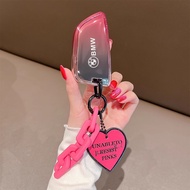 TPU Car Key Cover For BMW 1/3/5/7 Series X1/X3/X5 Key Case Keyless Smart Entry key BMW Keychain