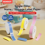 NIIMBOT Solid Color Printer Sticker Label Thermal Waterproof Custom Classification D11 D110 D101