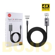 Type C to HDMI Cable Apdater (4K 30Hz)USB C Mobile Phone Tablet Laptop Connected To Monitor TV 4K2K 