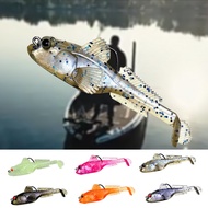Weedless Soft Plastic Lead Lure Soft Fishing Lure Sinking Soft Bait