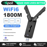 Usb3.0 WiFi6 Dual-band 1800M Dongle PC / USB WIFI LAPTOP / WIFI Dongle Adapter 5G/2.4G Wireless WiFi