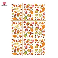 9 Sheet Autumn Window Clings for Glass Autumn Window Stickers Fall Window Stickers Thanksgiving