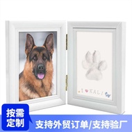 Pet Photo Frame Paw Print Foldable Foot Print Hand Print Pad Swing Table Hand Foot Print Commemorati