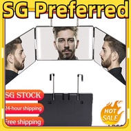 【SG Preferred】 [SG stock]3 way mirror Portable Tri-Fold Mirror Hairdressing Mirror Hairdressing Mirr