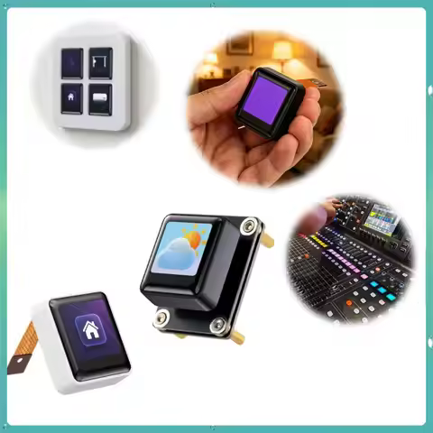 Mechanical Keyboard Display Screen 65K Color IPS Panel Mechanical Keypad 128x128 Resolution for Rasp