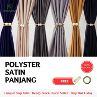 Ramadan Deals | Langsir Semi Blackout, Langsir Tebal, Curtain Plain 6 WARNA , kain sejuk ,tebal, berkualiti