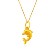 SK Jewellery Dolphin 999 Pure Gold Pendant