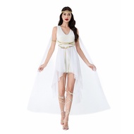 Greek Goddess Medieval Skirt Halloween Costume Dress Cleopatra Athena Performance Costume