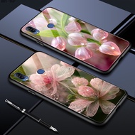 Huawei Y5P Y6S Y9S Y5 2018 Y6 Pro 2019 Prime 2020 Cartoon Crystal Flowers Case T6