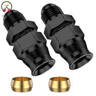 2Pcs Compression Fitting Adapter 6AN Male to 3/8 Inch Hardline Compression Fitting Connector  SHOPTK
