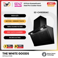 [FREE SHIPPING]SENZ ESTILLA GreaseGuard Heat Pro Cooker Hood 1950m3/h IntelClean Motion Sensor Angle