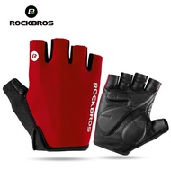 Bike Gloves Half Finger Cycle Gloves Shockproof Breathable MTB Road Rockbros Gloves