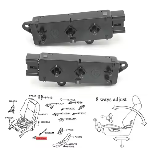 For Nissan Skyline V37 Navara D23M NP300 D23T Front Power Electric Seat Adjuster Backrest Control Ad